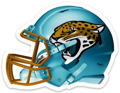 #ad Jacksonville Jaguars Football Helmet w Jaguar Type Logo Die Cut MAGNET $5.49