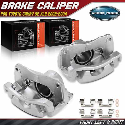 #ad 2x Brake Caliper with Bracket for Toyota Camry 2002 2003 2004 Front Left amp; Right $99.99
