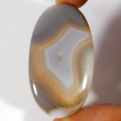 #ad 63.25Cts 100% Natural Quality Unique Botswana Agate Oval Cabochon Loose Gemstone $7.43