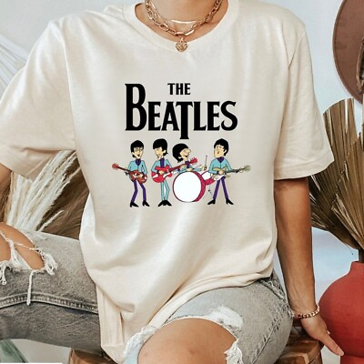 #ad The Beatles Cartoon Cute Graphic Tee Shirt Gift For Men Women All Size S 3XL $9.99