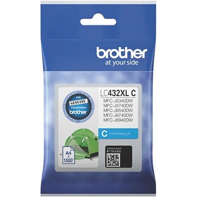 #ad GENUINE Original Brother LC432XL Cyan High Yield Ink Cartridge Toner LC 432XLC AU $54.99