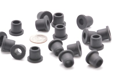 #ad 13mm Rubber Bushing w 8mm ID amp; 16mm OD w Flange for Wire amp; Cable Management $15.11
