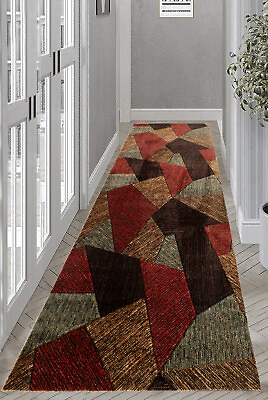 #ad Custom Size Abstract Patchwork Multi Color Non Skid Rug Runner $59.99