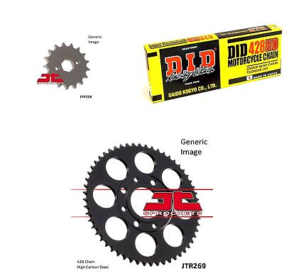 #ad 428HD Chain Natural Front amp; Rear Sprocket Kit for Street HONDA CB125S 1984 1985 $71.49