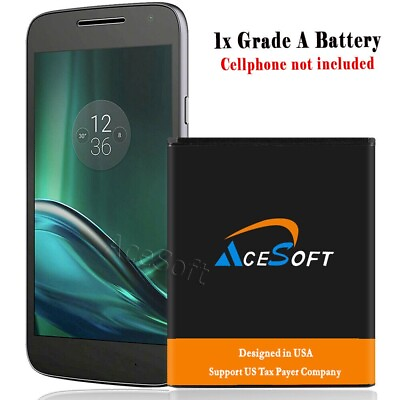 #ad New AceSoft Battery For Motorola Moto E4 XT1767PP Verizon Phone 3770mAh 3.8V $23.16