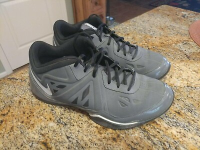 #ad Nike Air Ring Leader Low 2 Basketball Shoes 637805 006 Size 11 Gray Sneakers $42.24