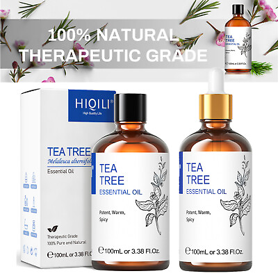 #ad HIQILI Tea Tree Essential Oil 100% Pure Natural Diffuser Oil SkinToenail Fungus $8.09