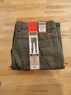 #ad Legendary Outfitters Mens Stretch Relaxed Fit Comfort Canvas Pants Green 34Wx30L $27.29