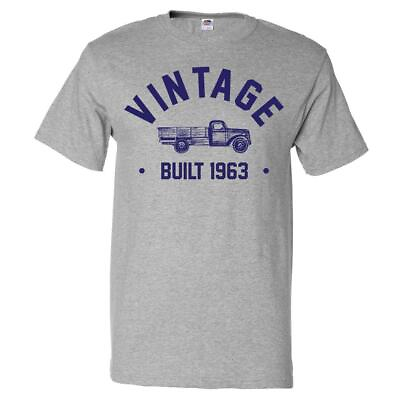 #ad 61st Birthday Gift T shirt 61 Years Old Present 1963 Truck Tee $16.95