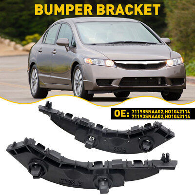 #ad 2Pack Front Bumper Bracket for Honda Civic 2006 2010 2011 Left amp; Right Side ABS $9.99