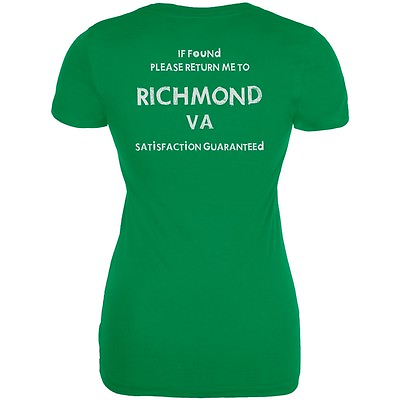 #ad St Patricks Day Return Me to Richmond Irish Green Juniors Soft T Shirt $16.95