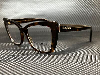 #ad DOLCE amp; GABBANA DG3308 502 Havana Cat Eye Women#x27;s 53 mm Eyeglasses $141.75