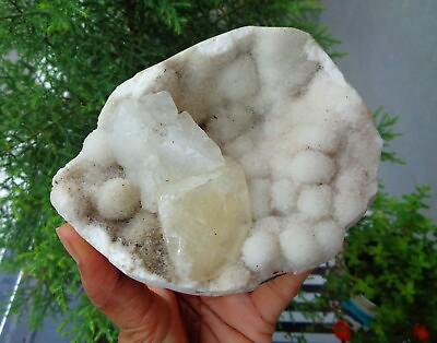 #ad Calcite Crystals w Heulandite On Chalcedony Minerals Specimen#F12 $38.00