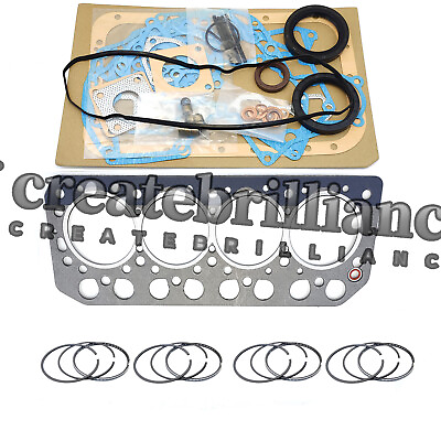 #ad S4L Full Gasket Kit Piston Rings for Mitsubishi S4L S4L2 Engine MM35T MM40CR $189.00