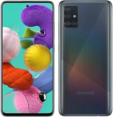 #ad Samsung Galaxy A51 A515U Verizon Unlocked 128GB Black Good Light Burn $69.99