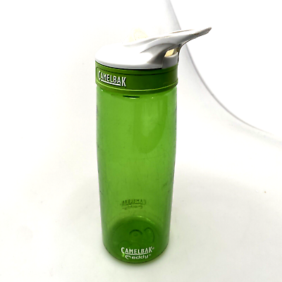 #ad CamelBak Eddy BPA Free Water Bottle Green w green lid 750ml no straw $9.57