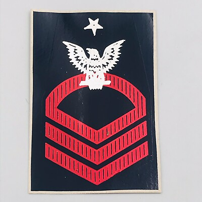 #ad Ten 10 Vintage Chief Petty Officer E7 Sticker Decals Emblem 3quot;x2quot; Ken Nolan DS $9.99