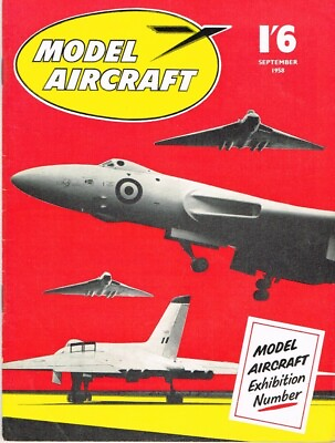 #ad MODEL AIRCRAFT Magazine September 1958 engine test Allen Mercury A M 15 $7.00