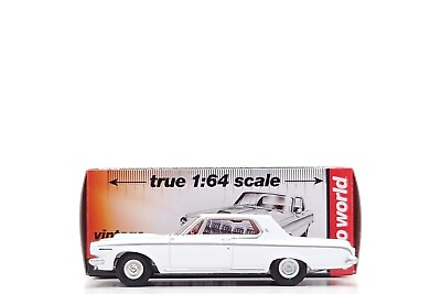 #ad Auto World 1:64 Vintage Muscle 1963 Dodge Polara Max Wedge 426 White $59.99