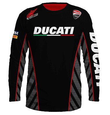 #ad Ducati Long Sleeve Handmade 3D Print Moto Fan Premium T Shirt Unisex Gift $55.50
