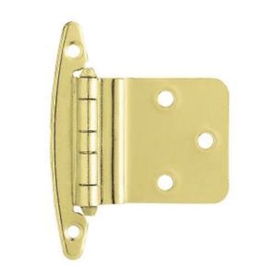 #ad Brass Cabinet Hinge 3 8quot; Offset Non Self Closing H00930 Pair $2.99