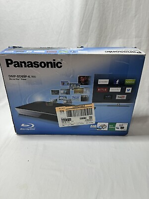 #ad Panasonic Blu Ray Player Model: DMP BD89 K Black with box power cord amp; remote $44.99