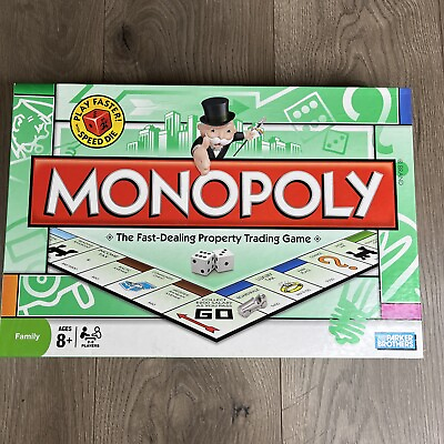 #ad Monopoly Play Faster with New Speed Die Version Board Game $15.35