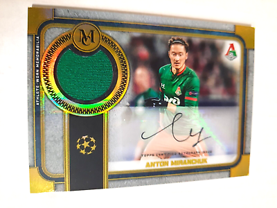 #ad Anton Miranchuk 2019 20 Topps Museum Collection UEFA Dual Gold 50 Relic Auto SP $17.00