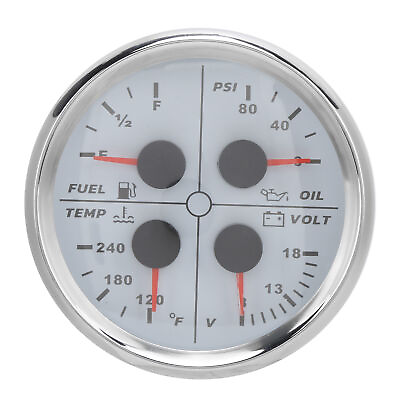 #ad Auto 85mm Oil Level Pressure Meter 4 In 1 Multifunctional Voltmeter Parts For $65.09