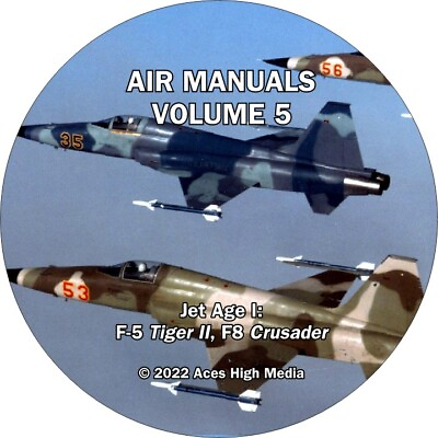 #ad Jet Fighters Flight manuals on CD F 5 Tiger II F 8 Crusader $19.99