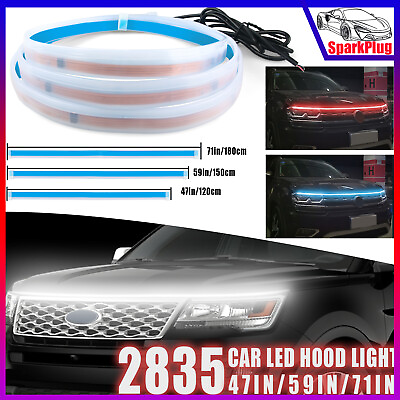 #ad Car LED Hood Light Daytime Running Light Strip Flexible Lamp Dynamic Waterproof $6.99