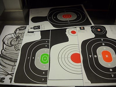 #ad 125 Bulk Pack Silhouette hand gun paper targets 12x18 $26.95