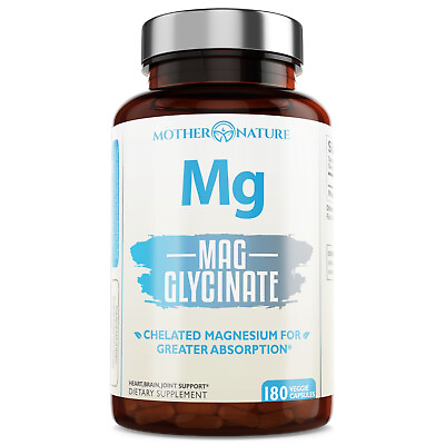 #ad Magnesium Glycinate Chelate Maximum Absorption 180 Count $19.85
