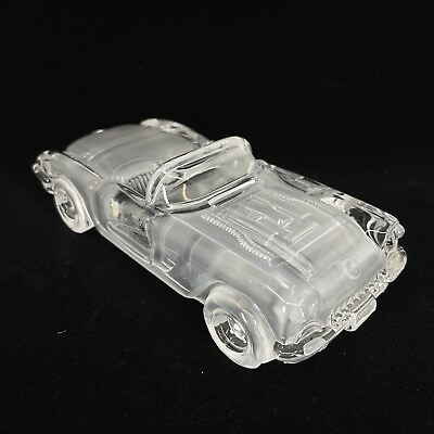 #ad Hofbauer 1959 Corvette Glass Crystal Car Paperweight Decoration West Germany $34.99