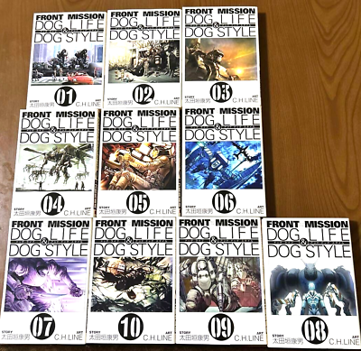 #ad Front Mission Dog Life amp; Dog Style Vol. 1 10 CompleteManga Set from JAPAN $89.18