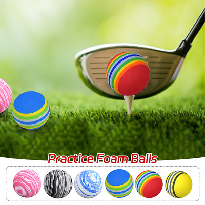 #ad Golf Swing Training 20Pcs Foam Balls Indoor Practice Rainbow EVA Sponge Balls $9.50