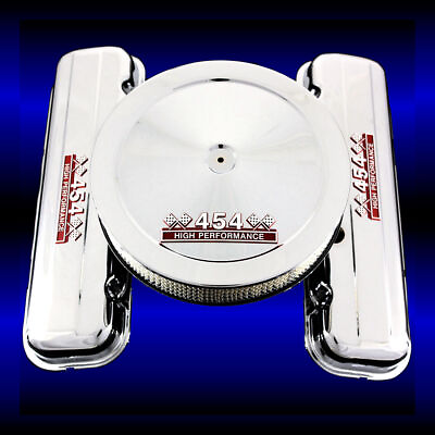 #ad Chrome Valve Covers and Air Cleaner Combo Fits Big Block Chevy 454 Engines Short $138.99