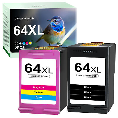 #ad 64XL Ink Cartridge Combo for HP 64 XL ENVY Photo 7855 7155 6255 6255 6220 7164 $20.75