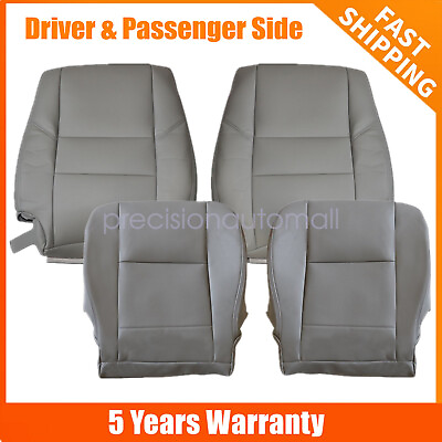 #ad Driver amp; Passenger Leather Seat Cover Gray For 2000 2004 Toyota Sequoia Tundra $112.19