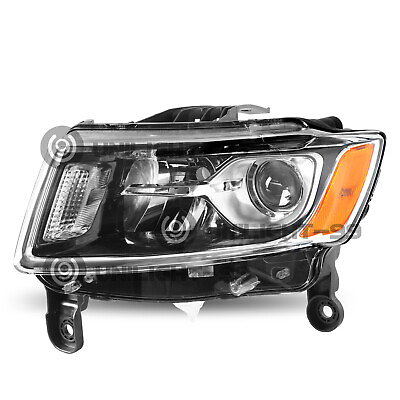 #ad Halogen HeadLamp Assembly For Jeep Grand Cherokee 2014 16 Left Driver Headlight $90.79