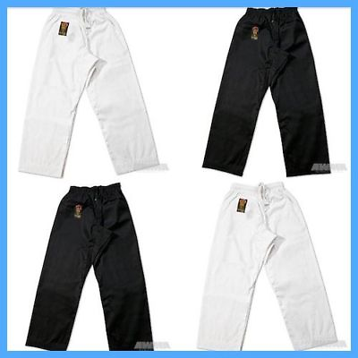 #ad New Proforce Gladiator Lightweight Karate Black or White Martial Arts Pants TKD $21.95