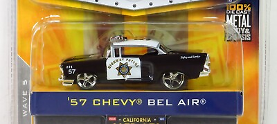 #ad Jada Dub City Wave 5 Bigtime Muscle 1957 Chevy 57 Bel Air Highway Patrol # 051 $16.35