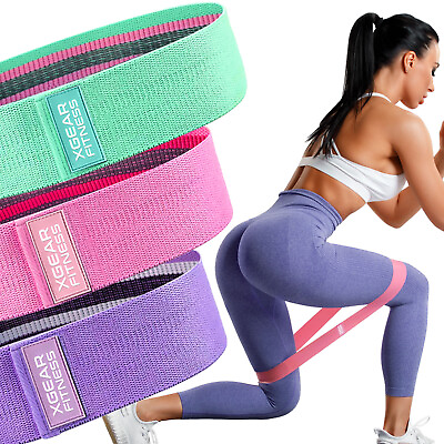 #ad Exercise Workout Bands Resistance Bands for Women 3 Levels Booty Bands for Butt $9.99