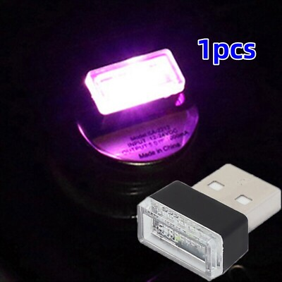 #ad 1x USB LED Car Interior Lamp Neon Atmosphere Ambient Light Bulb Accessories $5.99