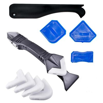 #ad 3 in 1 Silicone Caulking Tools Kit for Great Tools for Kitchen Bathroom Window $7.99