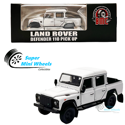 #ad BM Creations 1:64 Land Rover 2016 Defender 110 Pickup White w Accessories $16.99