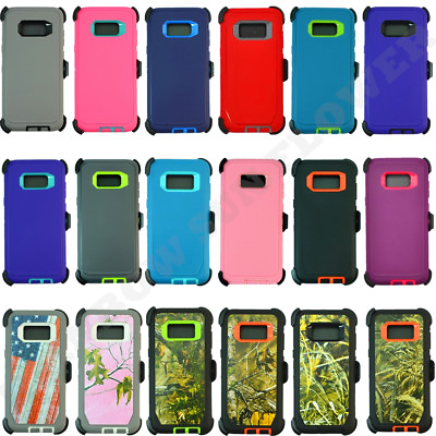 #ad For Samsung Galaxy S8 Heavy Duty Shockproof Case Cover with Defender Belt Clip $8.99