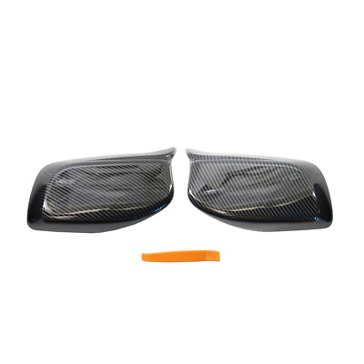 #ad M Style Carbon Fiber Side Rearview Mirror Cover Caps For BMW E60 E61 2003 2008 $42.00