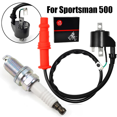 #ad Ignition Coil amp; Spark Plug For Polaris ATV Sportsman 500 4X4 HO 6x6 1996 2002 $14.99
