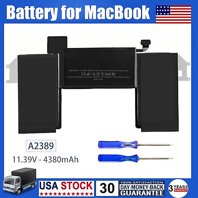 #ad A2389 Battery for MacBook Air 13#x27;#x27; inch 2020 A2337 M1 EMC 3598 MGN53LL A 49.9Wh $39.99